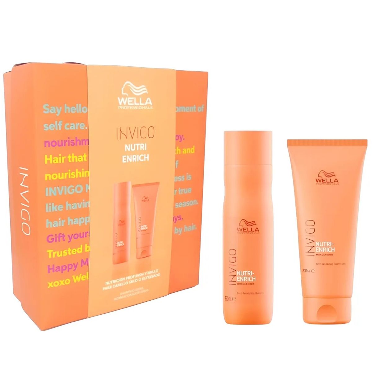 WELLA - Pack Wella Shampoo 250ml + Acondicionador 200ml Enrich