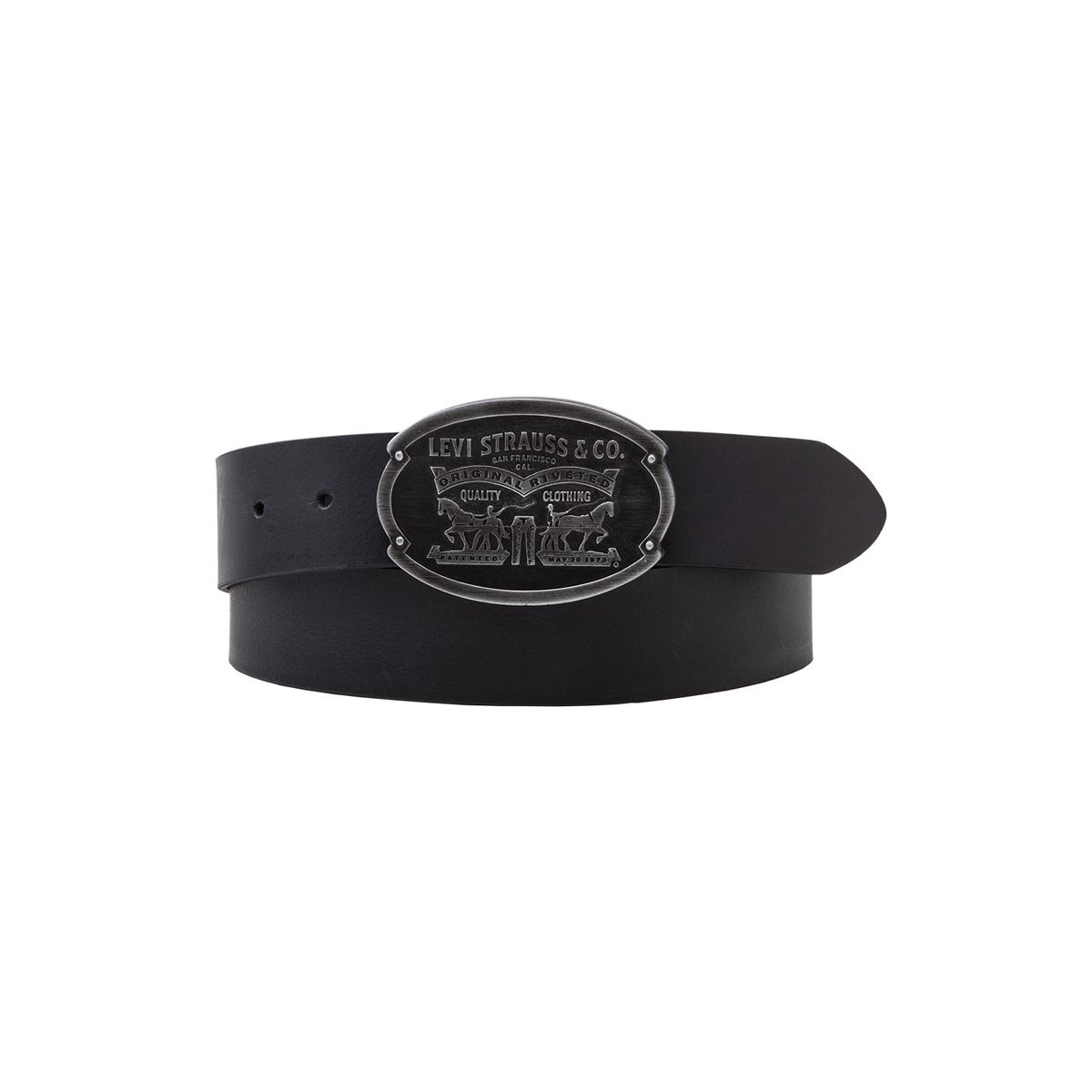 LEVIS - Cinturón Hombre Billy Plaque Belt Regular Black Negro Levis