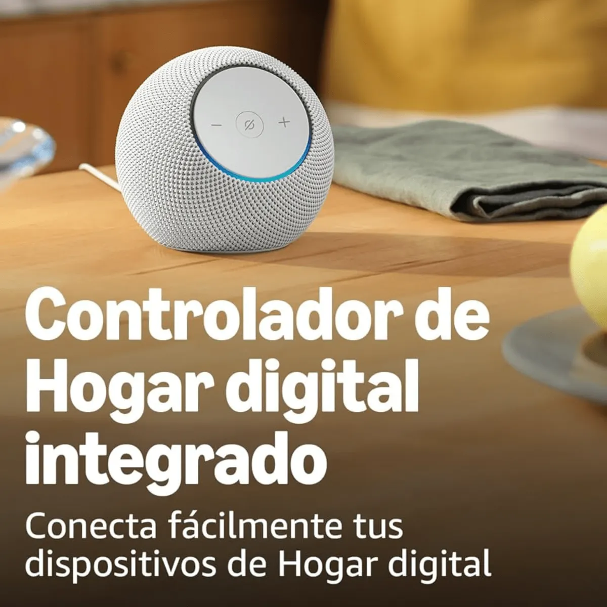AMAZON - Parlante Inteligente Echo Dot Max 2025 Sonido Premium Alexa Plus Blanco