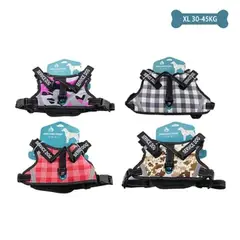 GENERICO - Arnés X9 para mascotas talla XL 30-45kg Color Gris