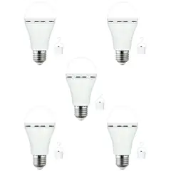 GENERICO - Ampolleta led de emergencia 9W A70 65000k pack 5un Casa VIVA