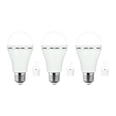 GENERICO - Ampolleta led de emergencia 9W A70 65000k Pack 3un Casa VIVA