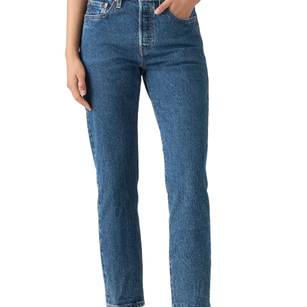 LEVIS - Jeans Mujer 501 Crop Azul Levis