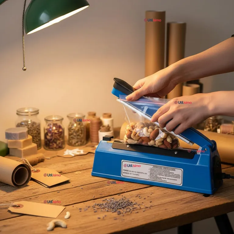 LINE Máquina Térmica Selladora Plastico 20cm Sellado Térmico para Bolsas de Plástico