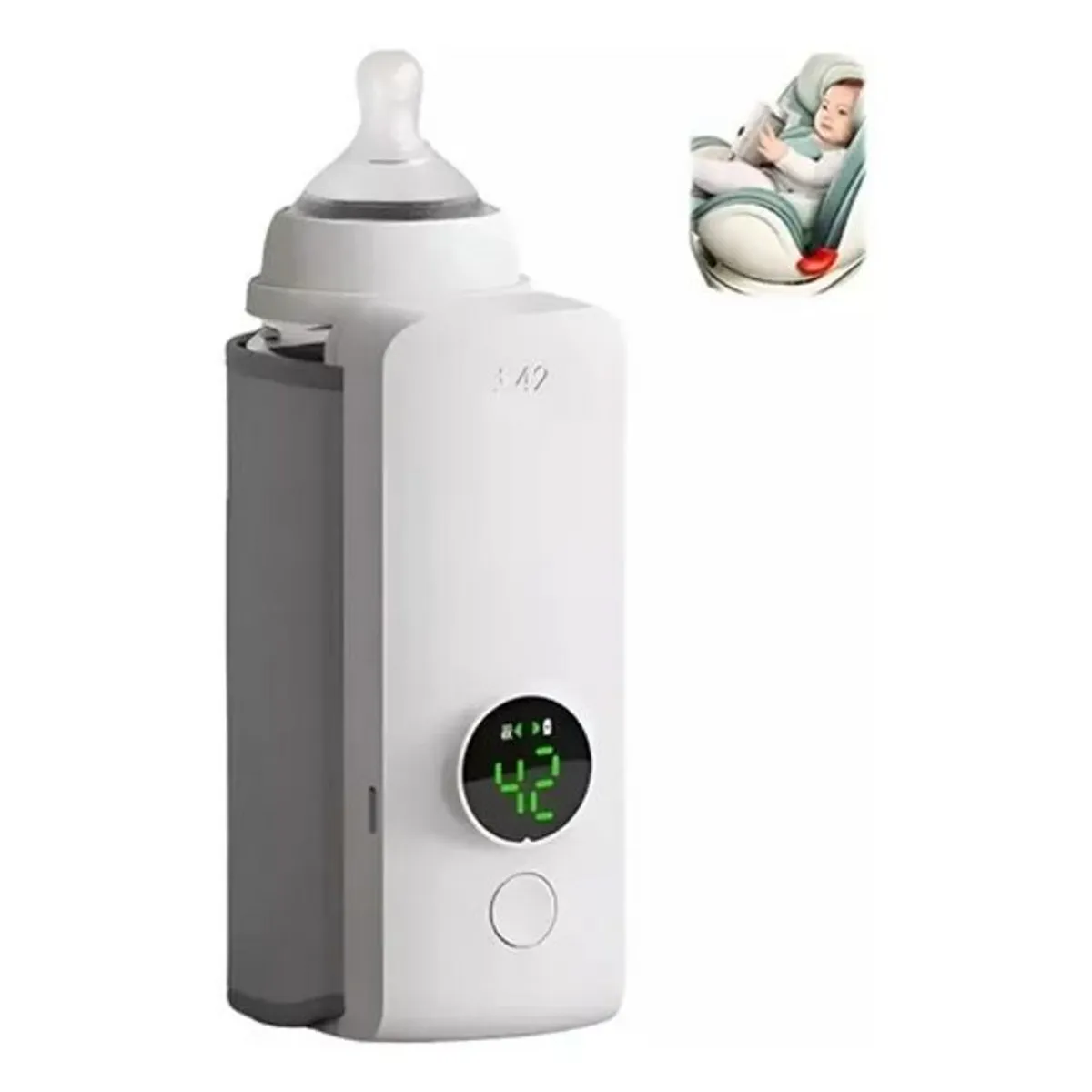 GENERICO - Calentador De Biberones Portátil Inalámbrico Ideal Para Viajar Para Bebes