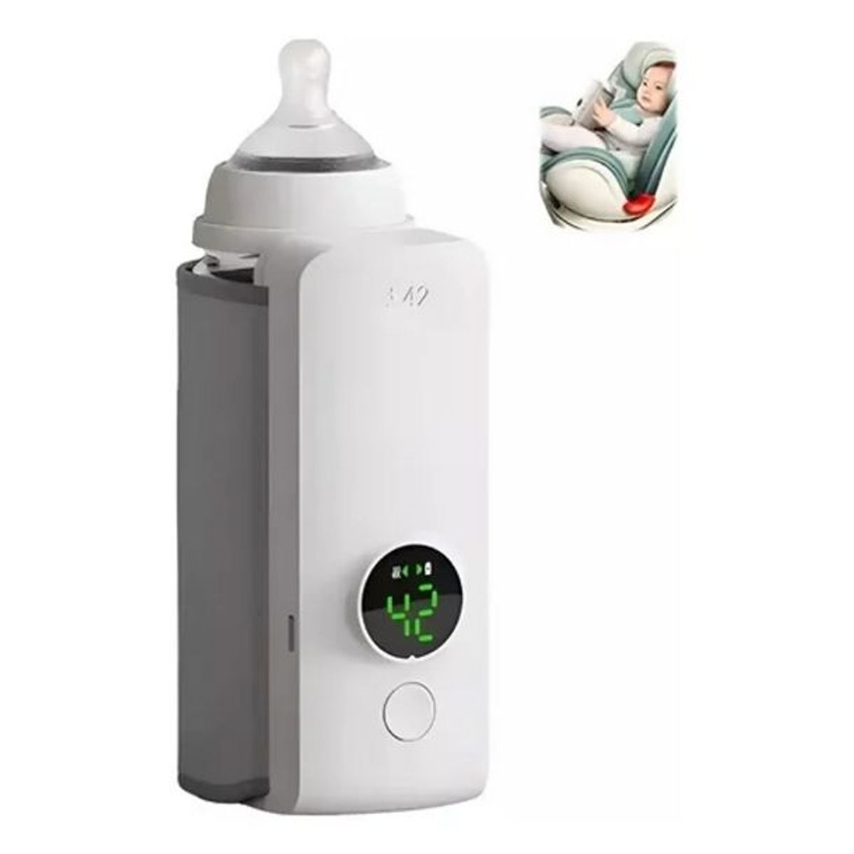 GENERICO - Calentador De Biberones Portátil Inalámbrico Ideal Para Viajar Para Bebes