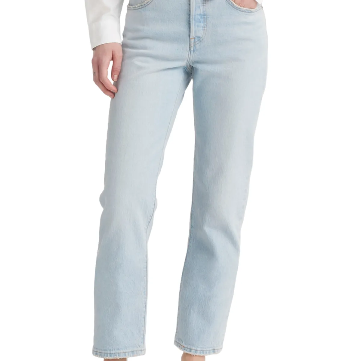LEVIS - Jeans Mujer 501 Crop Celeste Levis