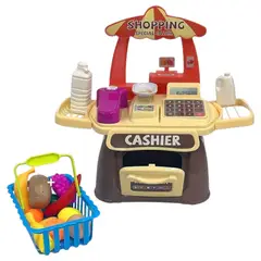 GENERICO - Juego de Caja Registradora y Supermercado con Accesorios