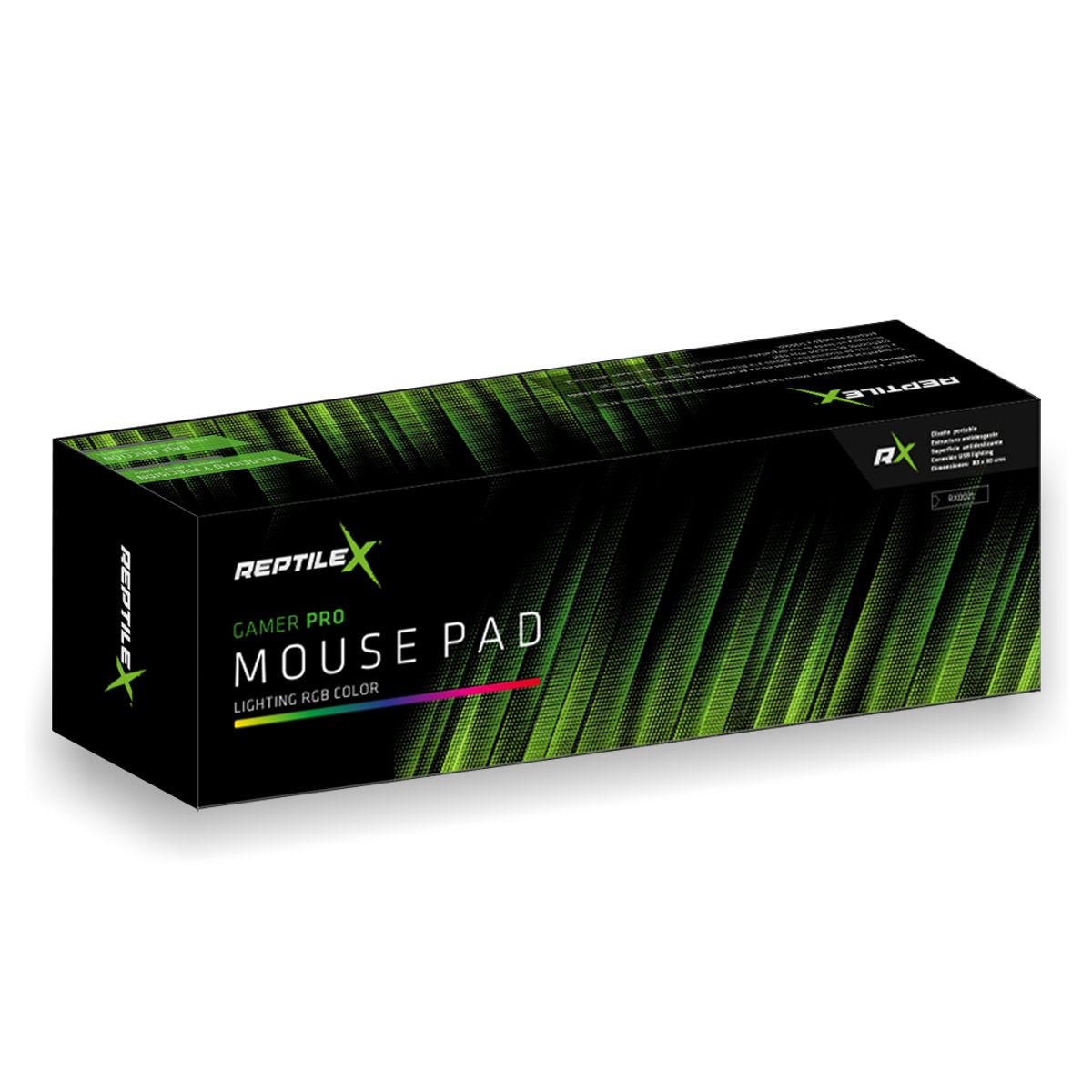 REPTILEX - Mouse Pad Gamer Reptilex 023 Iluminación Rgb 35x25cm53