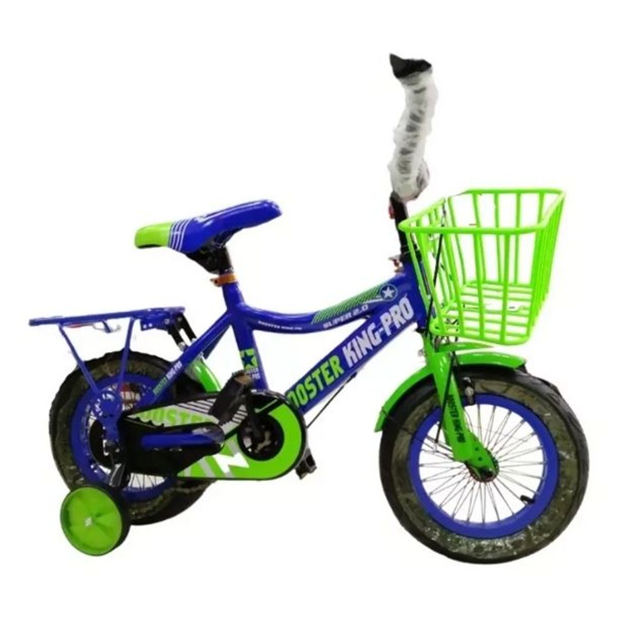 GENERICO - Bicicleta Niños Paseo Booster King Aro 12 Ruedas De Ayuda