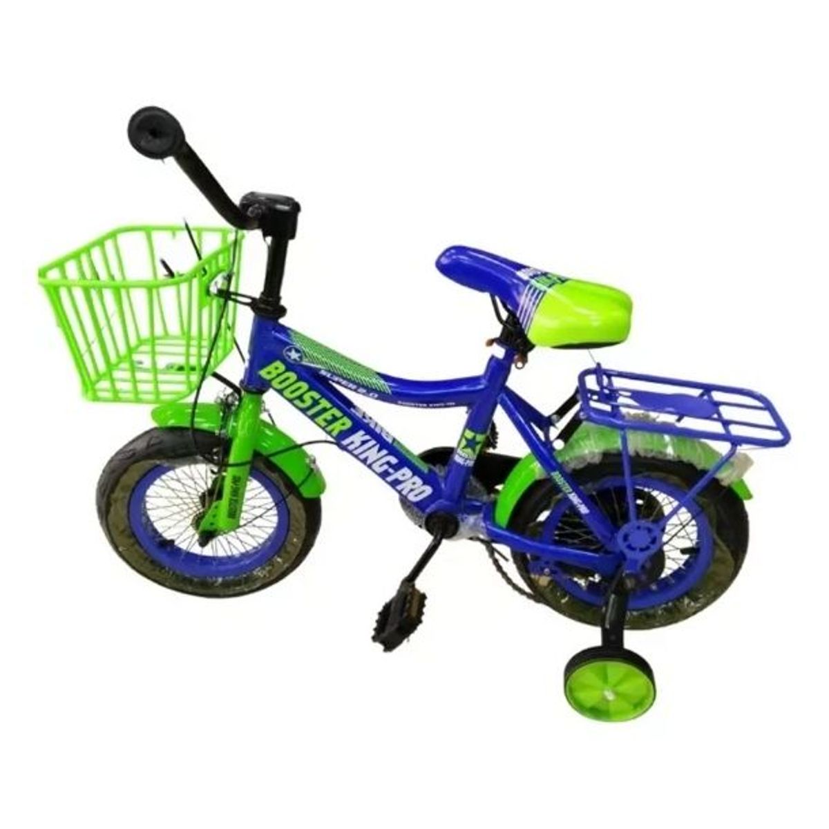 GENERICO - Bicicleta Niños Paseo Booster King Aro 12 Ruedas De Ayuda