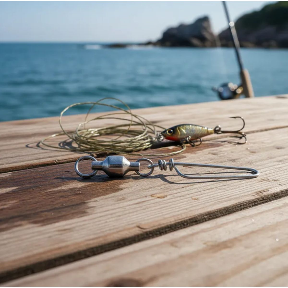 GENERICO - Destorcedor Sacavueltas Pesca Mar Richer N°9 Pack 2