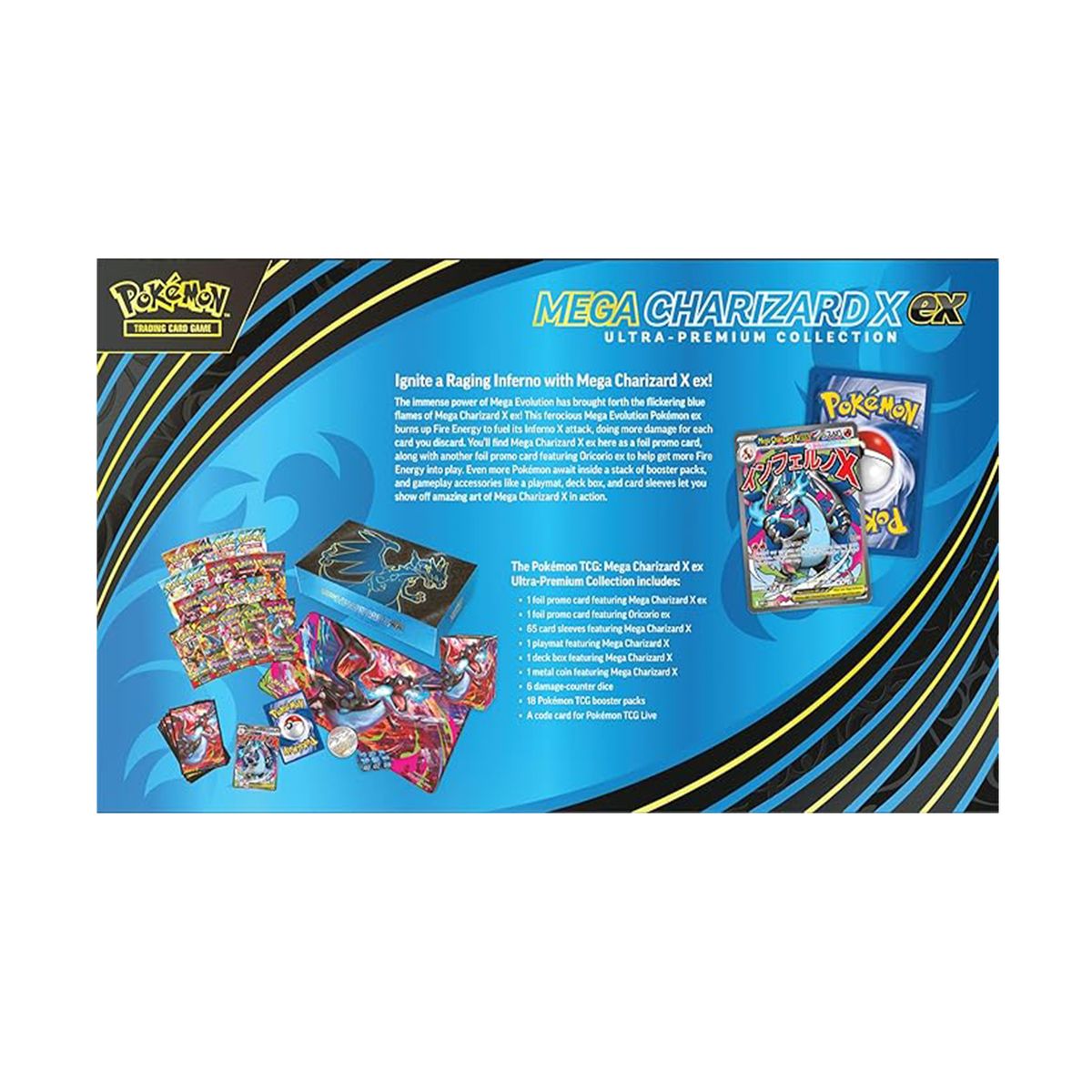 POKEMON - Pokémon TCG Mega Charizard X Ex Ultra Premium Collection Inglés