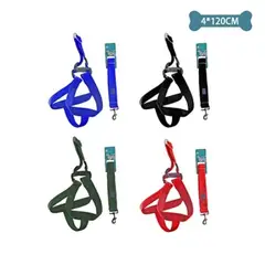 GENERICO - Set de arnés y correa 40cm120cm Color Rojo