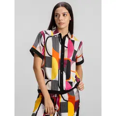 KARL LAGERFELD - Camisa de manga corta con estampado