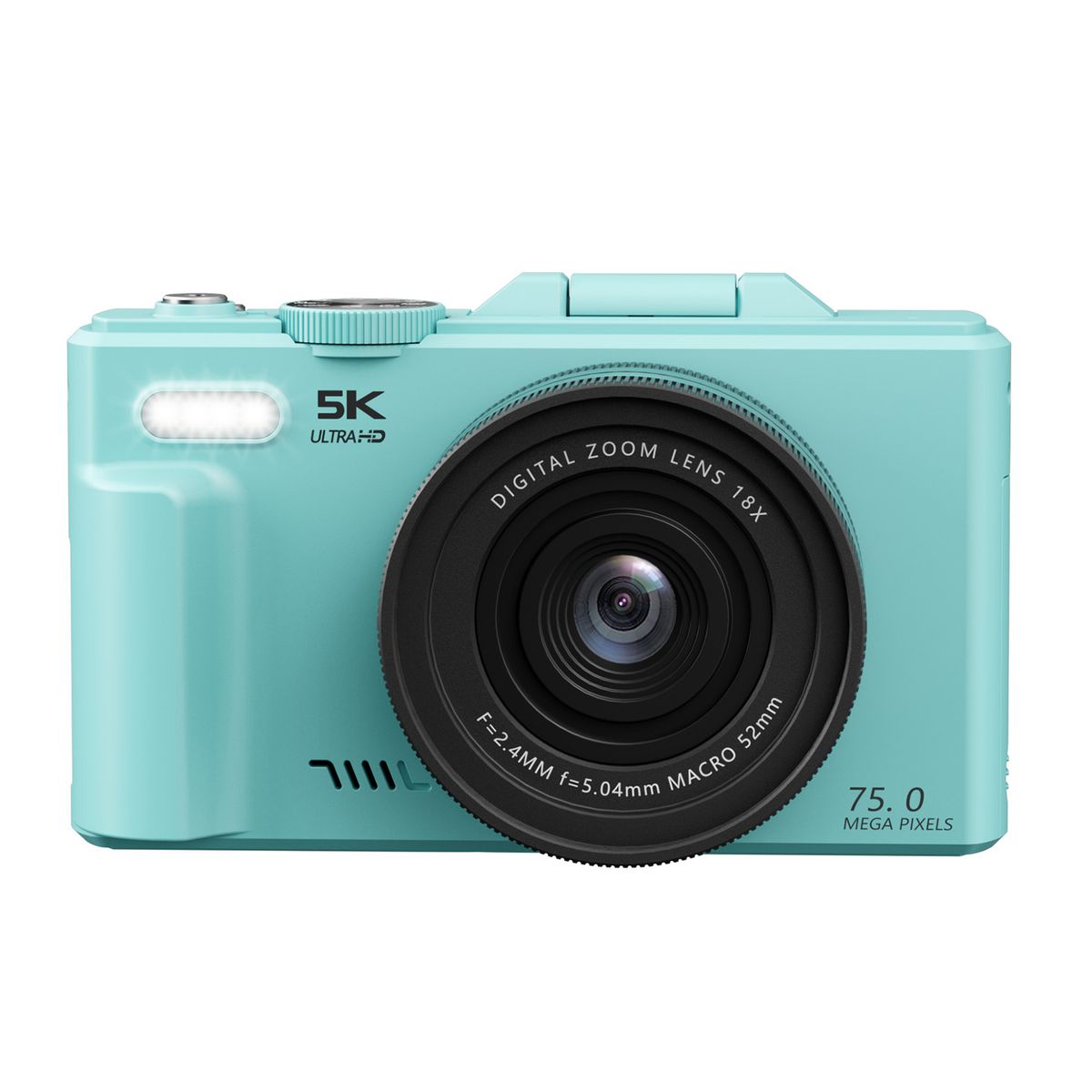 RENVMEXY - Cámara Digital 5K WiFi para Selfies 75MP Autofoco y Modo Belleza