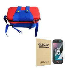 GENERICO - Lamina + Estuche Proteccion Maleta Compatible Nintendo S2