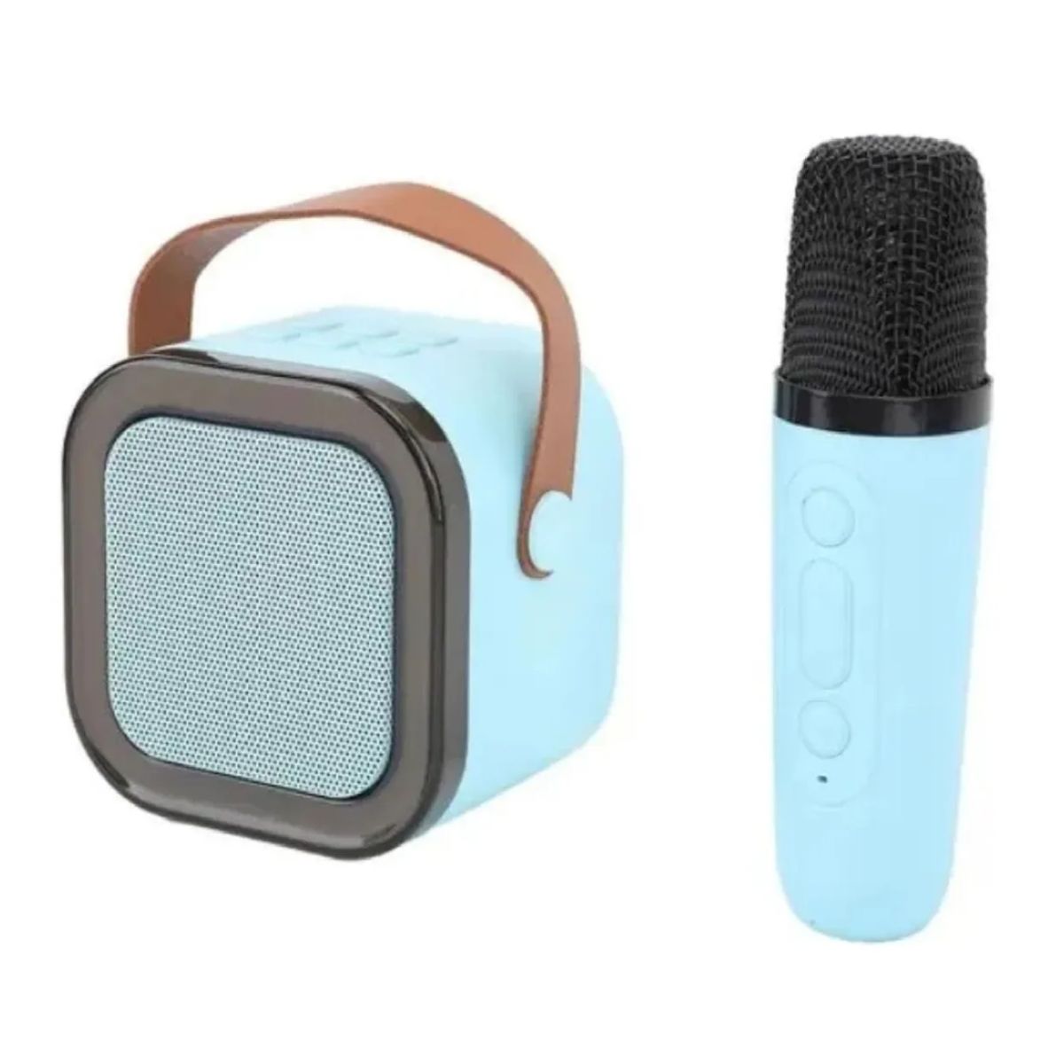 GENERICO - Mini Parlante Celeste Karaoke Con Micrófono K12