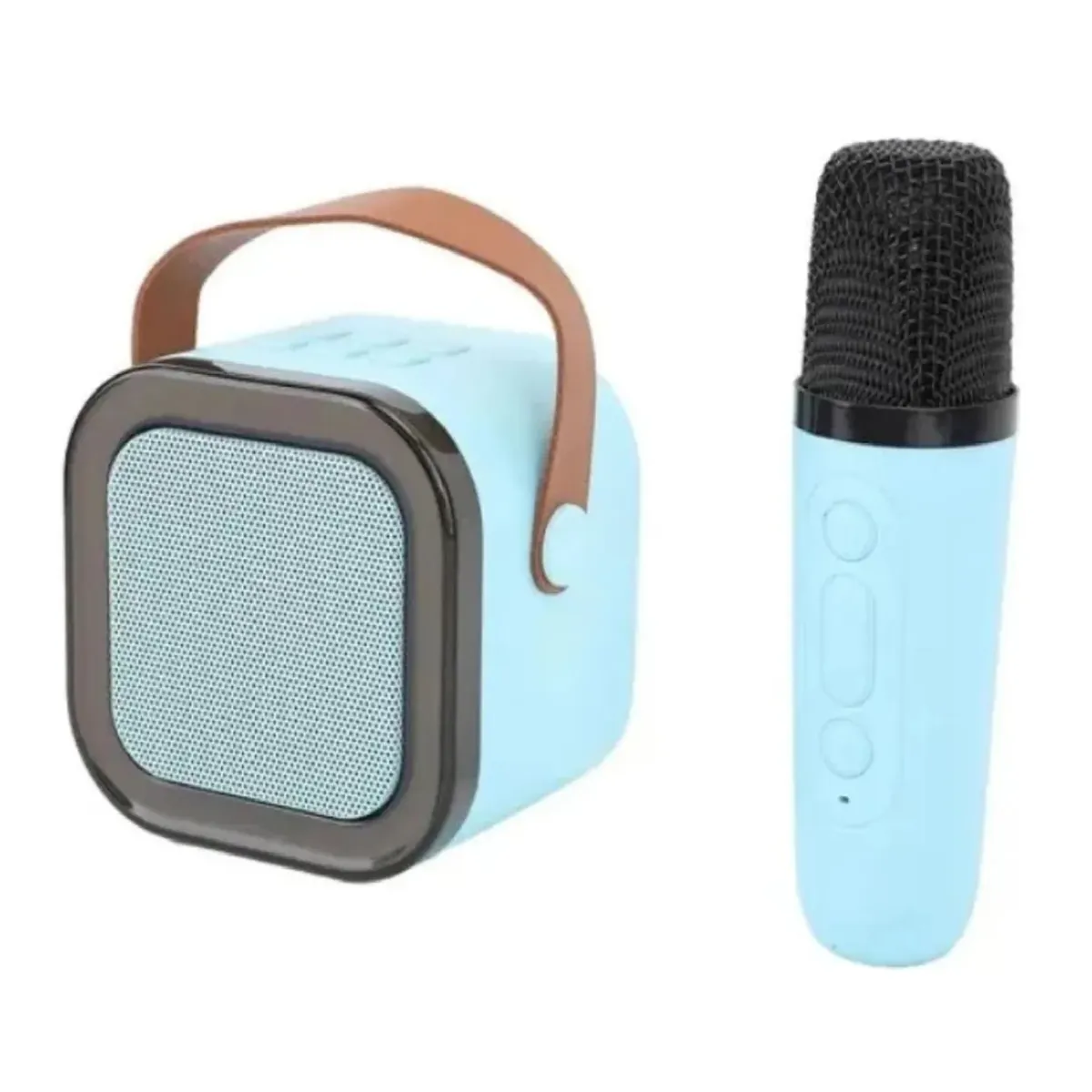 GENERICO - Mini Parlante Celeste Karaoke Con Micrófono K12