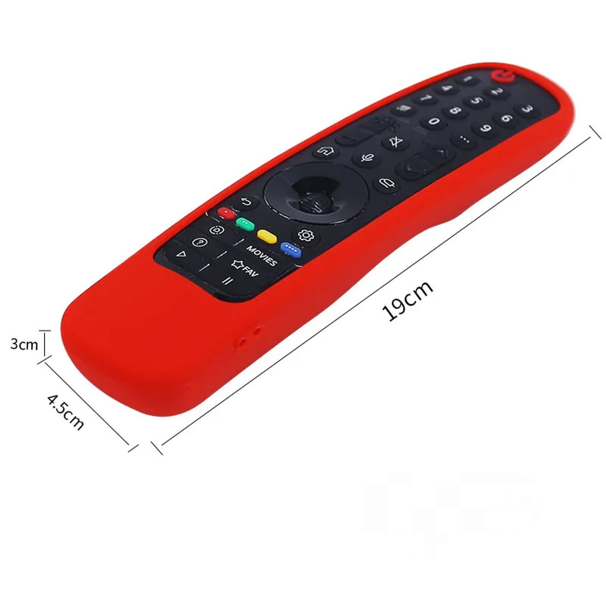 EON - Protector Funda Control Remoto Para Magic LG Moderno Neo Qled Rojo