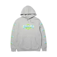 HUF - Poleron X THRASHER Logo P/O Heather Grey