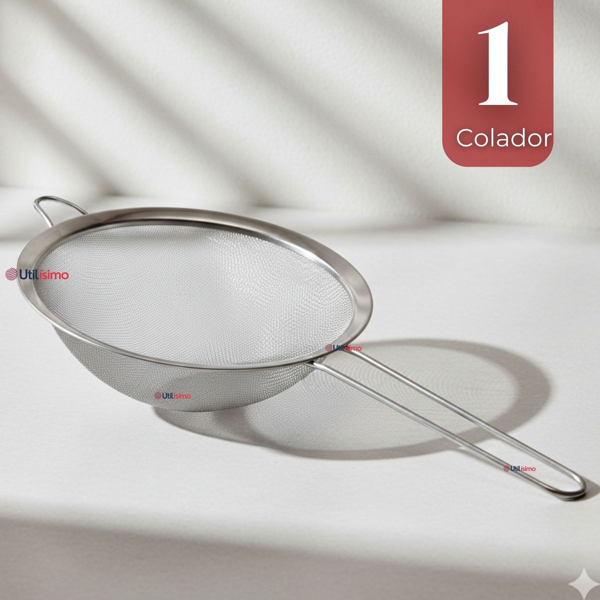 UTILISIMO - Colador Multiuso 16cm Acero Inoxidable Repostería Cocina