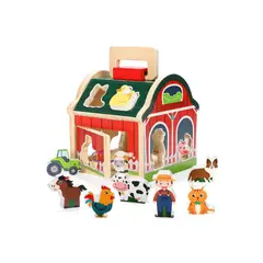 GENERICO - Juguete Encaje Granja Animales De Madera Didáctico Niños