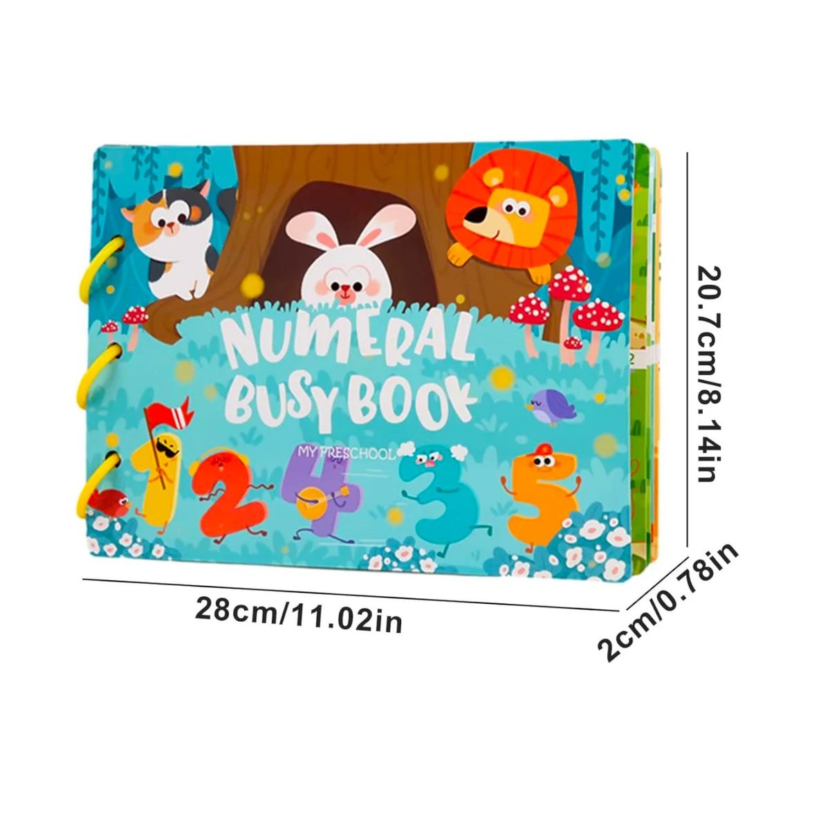 GENERICO - Libro Sensorial Montessori Didáctico Con Velcro Para Niños