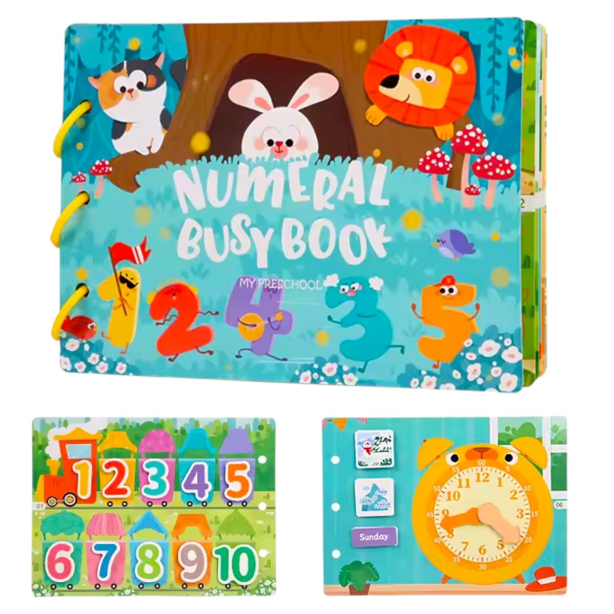 GENERICO - Libro Sensorial Montessori Didáctico Con Velcro Para Niños