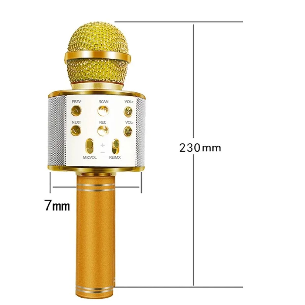 GENERICO - Microfono Bluetooth Parlante Karaoke Inalambrico