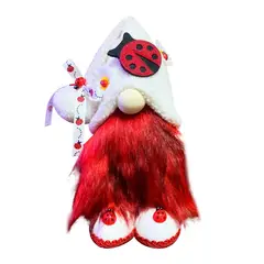 GANGLIAN - Figura Roja Escarabajo 27cm Diseño Insecto No Rostro Decoración Única Todo el Año Regalo Fiesta y Coleccionista