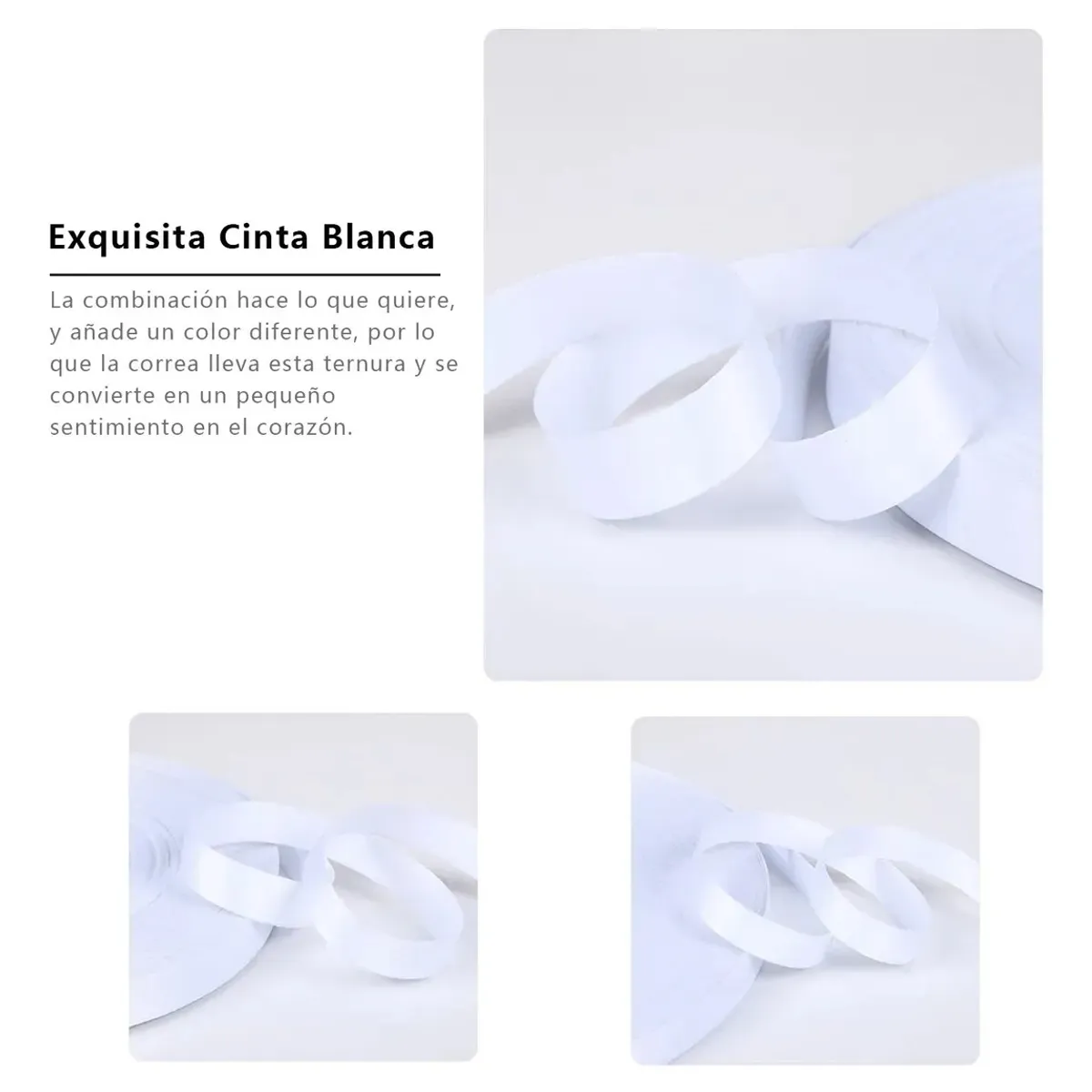 KUANGYE - Cinta Para Sublimar Lanyard 2 Cm Blanco 100 Metros