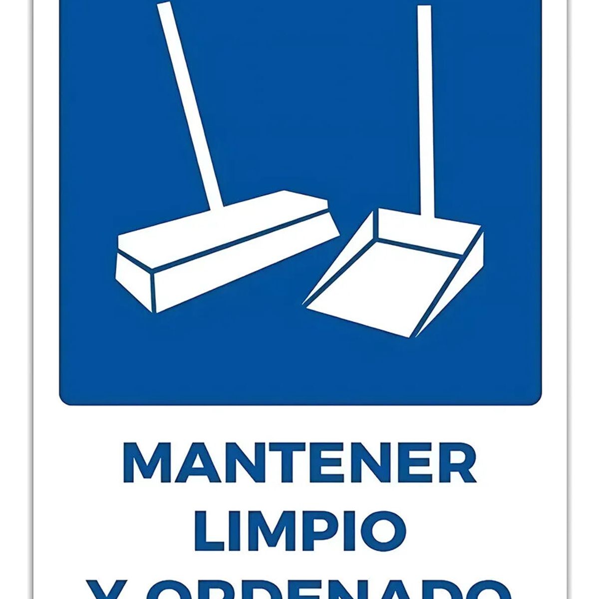 GENERICO - Señal De Mantener Limpio Y Ordenado Impermeable 20x30cm