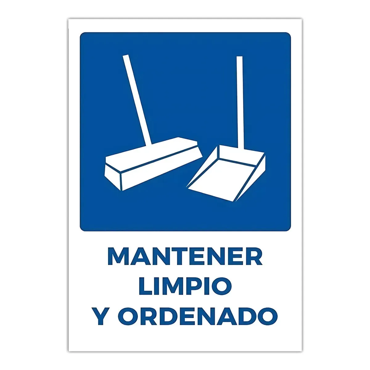 GENERICO - Señal De Mantener Limpio Y Ordenado Impermeable 20x30cm