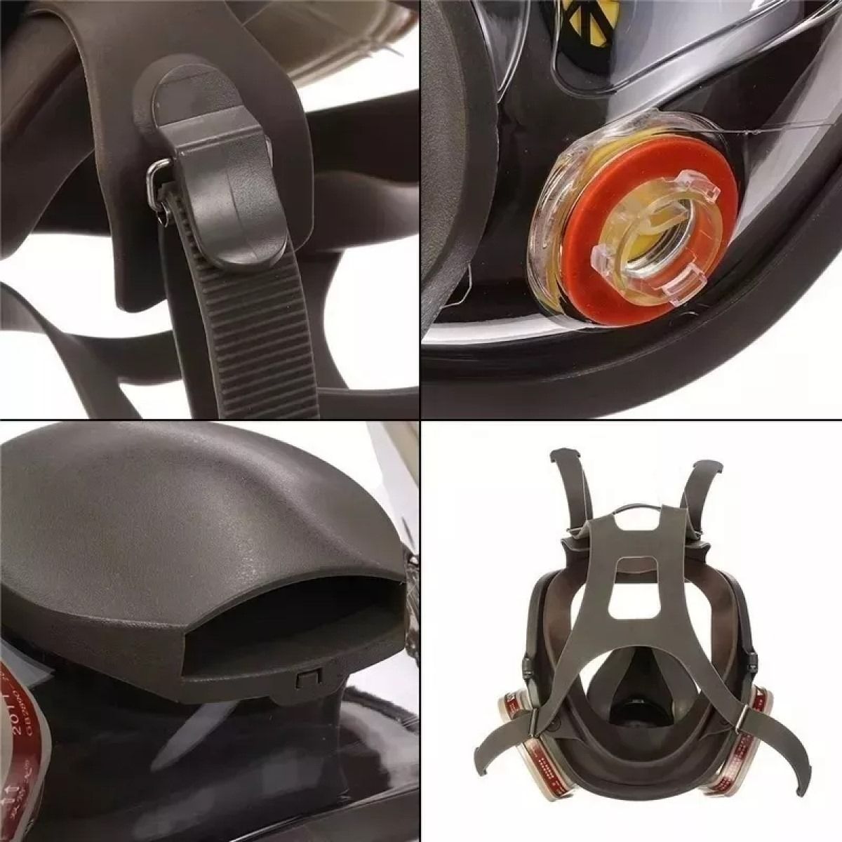 U BUY - Mascara Gas Full Face 6800 + Filtros Respirador + Filtros