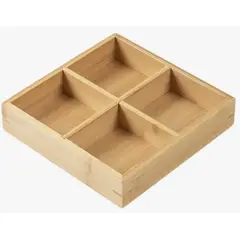 OKAY - Bandeja De Bambú Para Servir Aperitivos Aperitivos Frutos