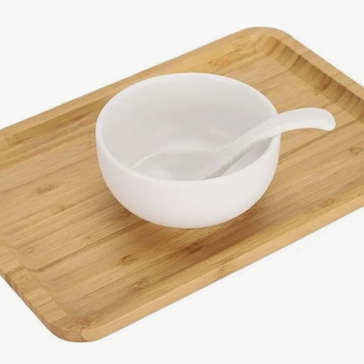 OKAY - Bandeja De Bambu Para Servir Rectangula Tabla Multiuso 14x24