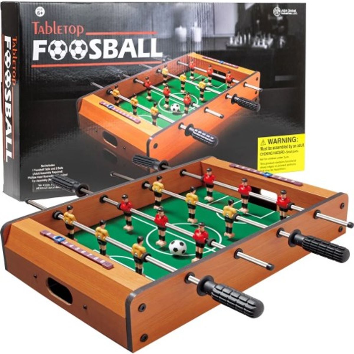 GENERICO - TACA-TACA DE MESA PORTÁTIL MINI FUTBOLÍN DE MESA GH