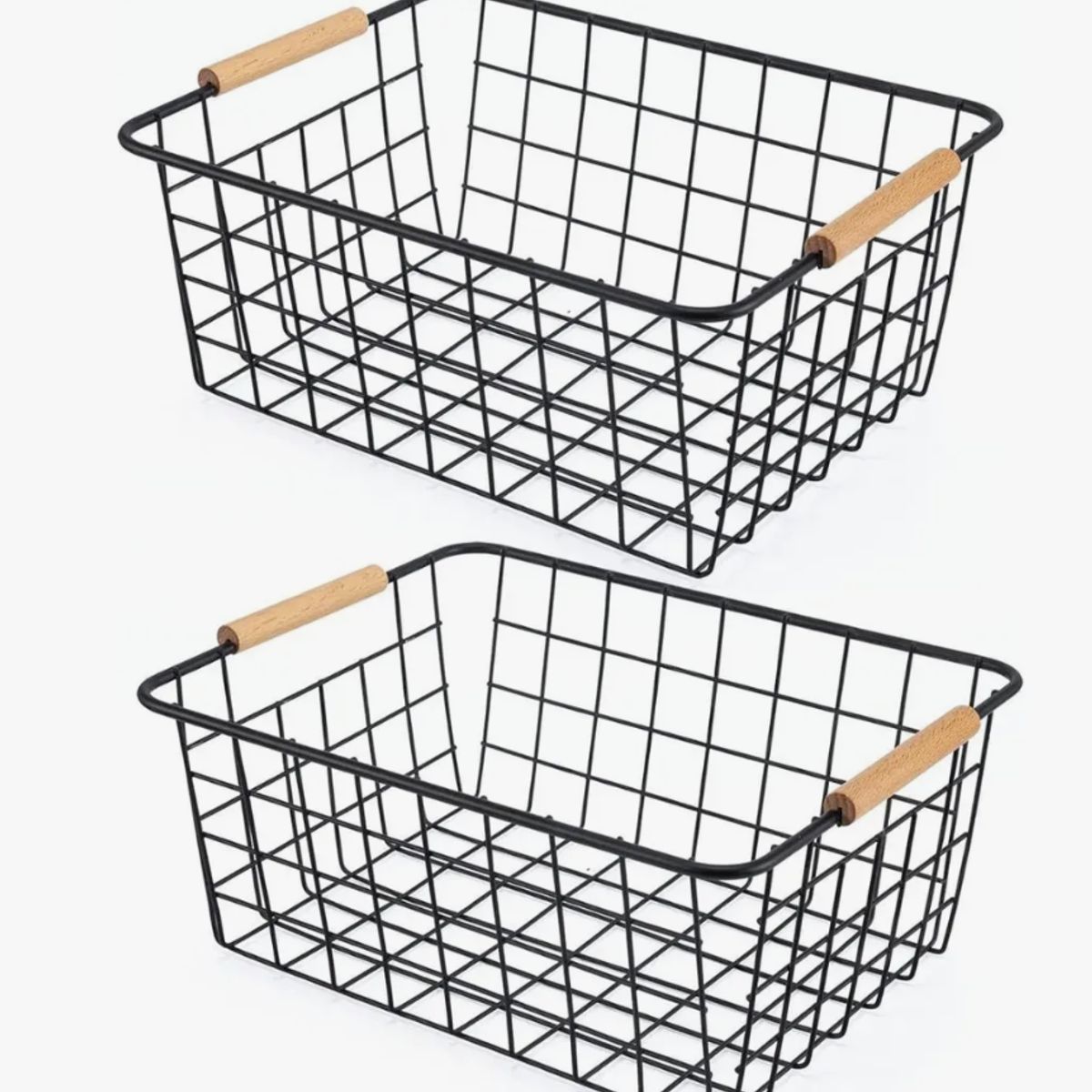OKAY - Pack 2 Canasto Organizador Cesta Ropa Verduras Frutas Cocina