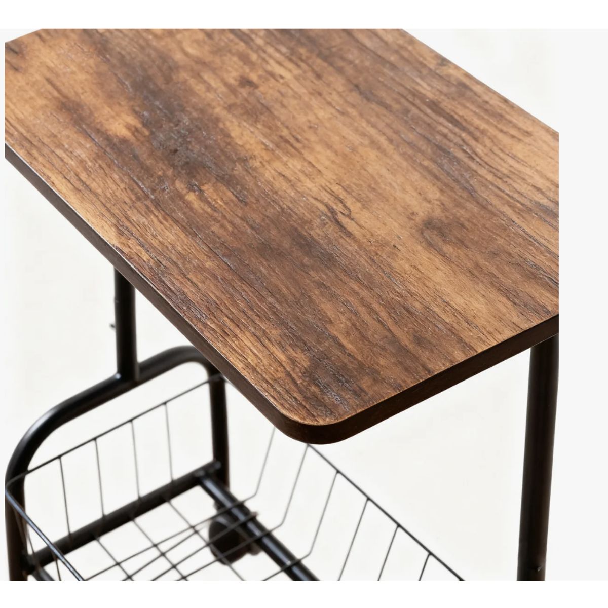 OKAY - Mesa De Centro Giratoria De 360° Con Cesta De Almacenamiento