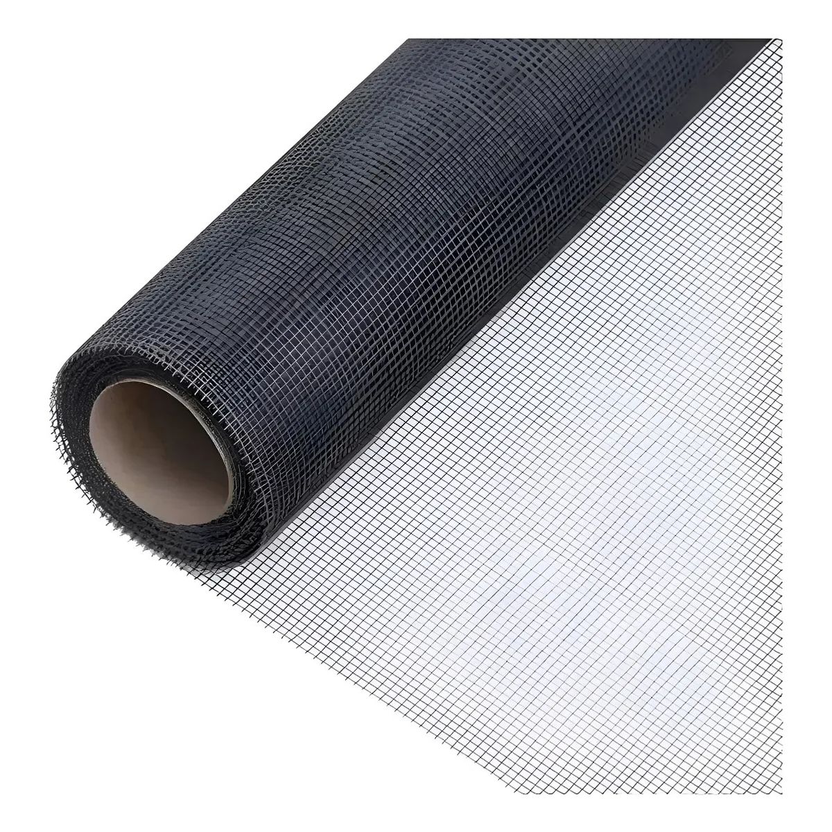 GENERICO - Malla Mosquitera 120x4mt Para Jardin Fibra De Vidrio Gris Negro