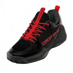 DROP SHOT - ZAPATILLA PADEL DORAMA NEGRO/ROJO 2023