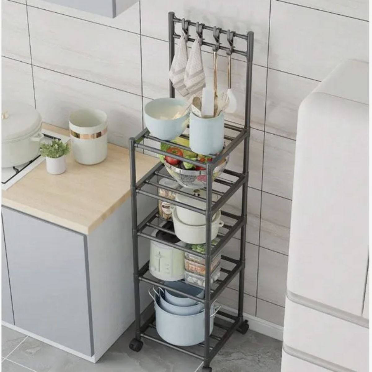 OKAY - Estante Organizador 5 Niveles Multifuncional Repisas Cocina