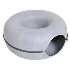 OKAY - Cama Para Gatos Zona Juegos Forma Dona Cueva De Gatos