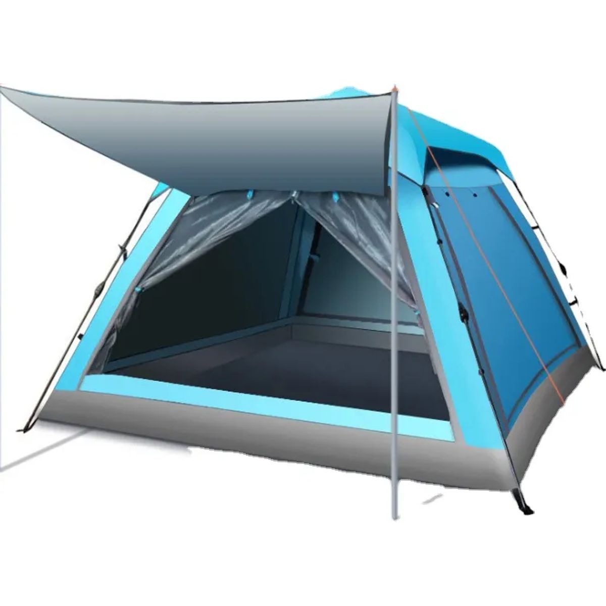 GENERICO - Carpa Armado Automático Tienda De Campaña 3-4 Personas Color Azul Cielo