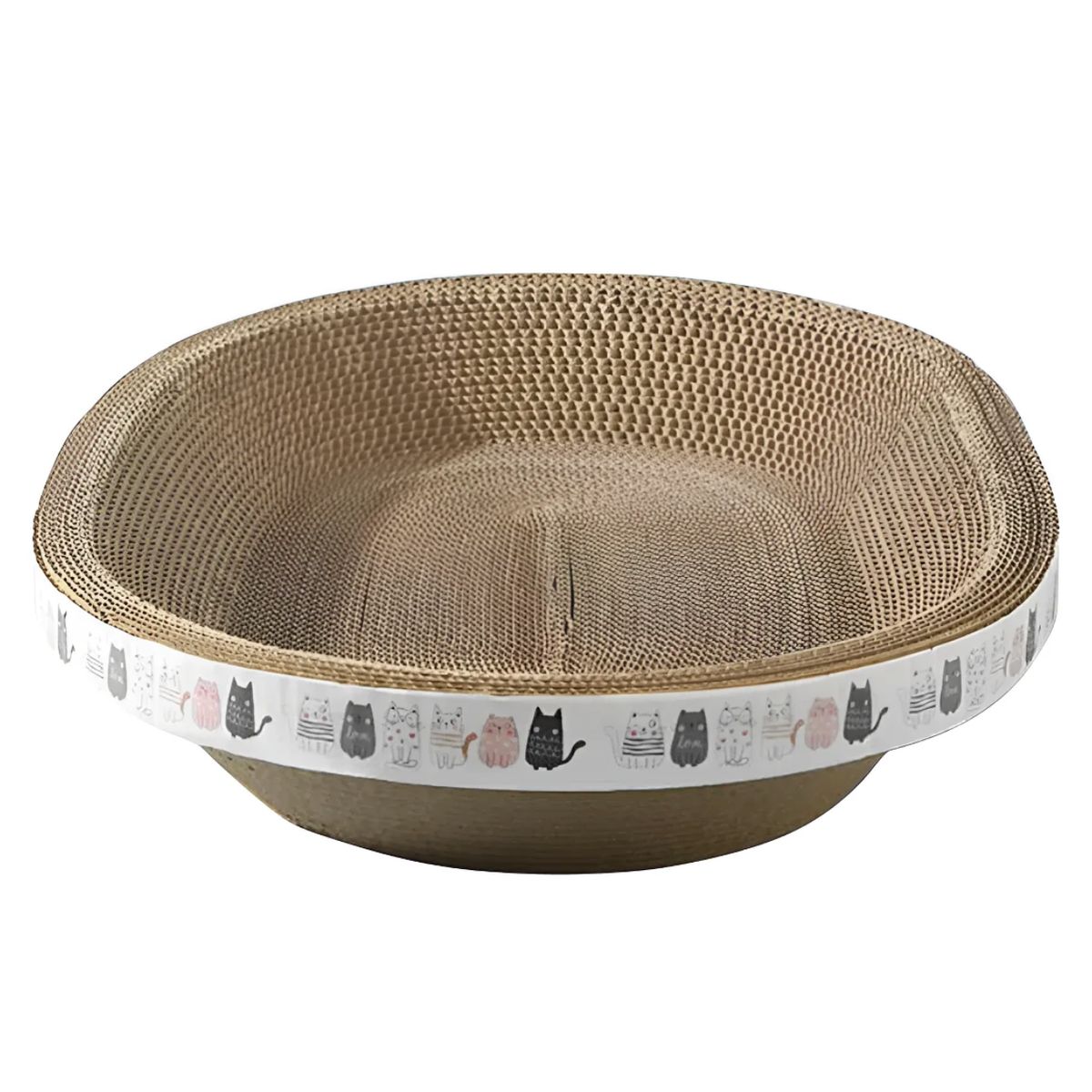 OKAY - Rascador Extra Grande Para Gatos Cama Carton Durable Óvalo