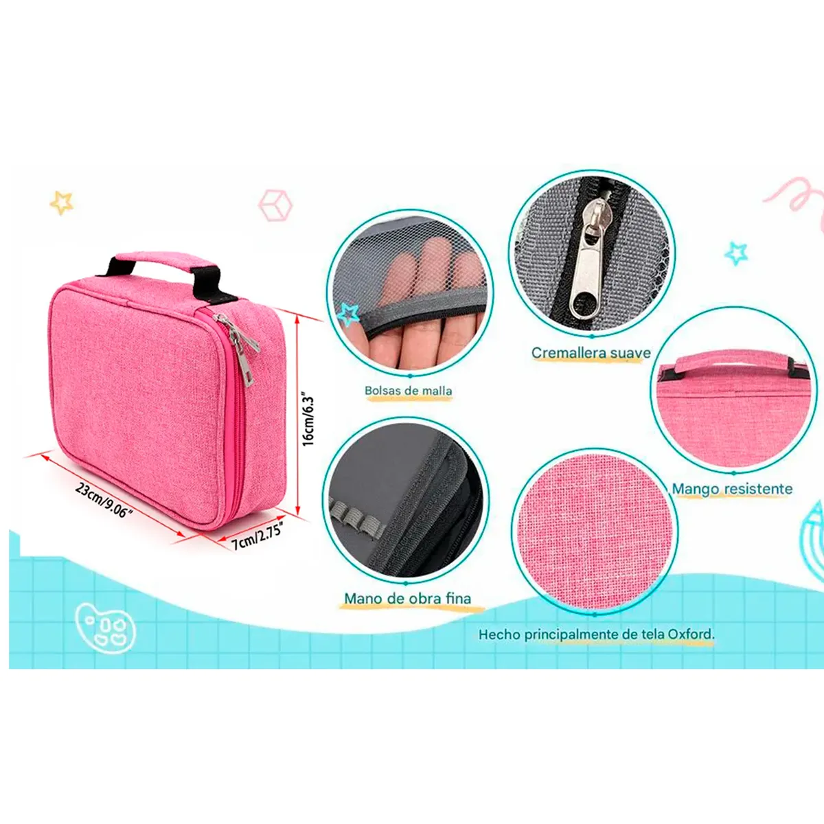 ESHOPANGIE - Estuche Para Lápices72 Ranuras Lapiceras Organizador Escolar