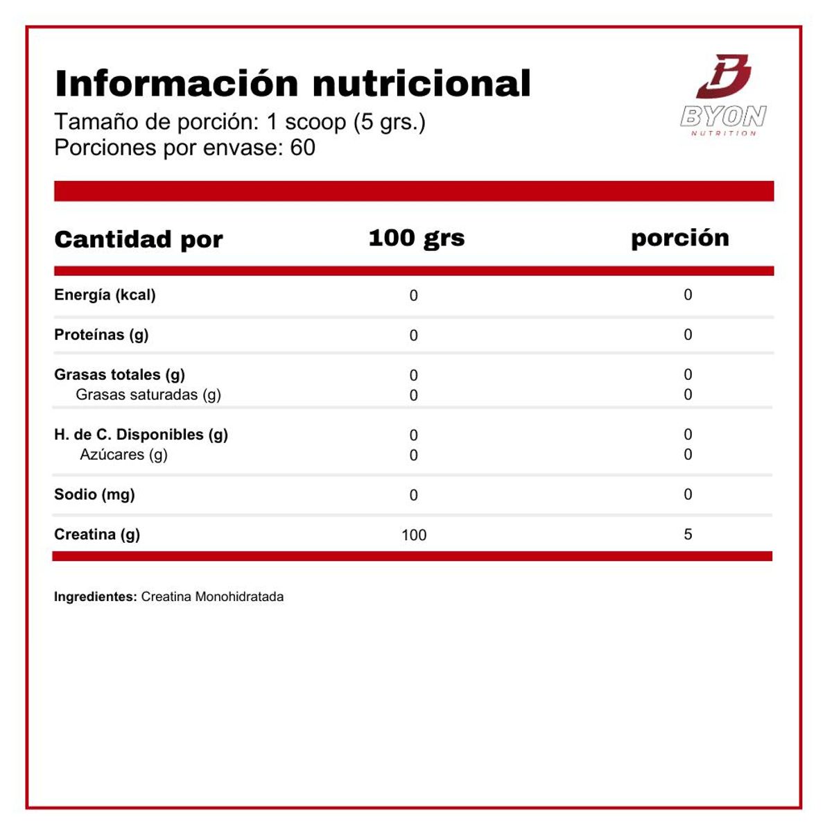 OPTIMUM - Creatina Powder 300 grs ON