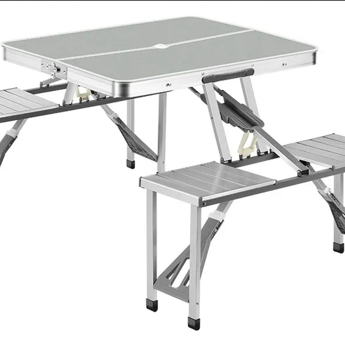 GENERICO - Mesa Plegable Mesa De Jardín Mesa Combinada Y Silla