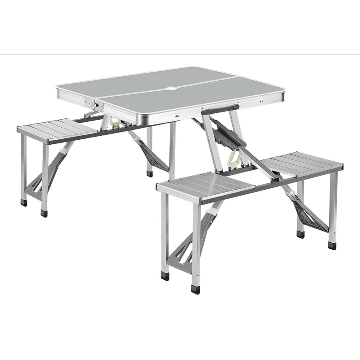 GENERICO - Mesa Plegable Mesa De Jardín Mesa Combinada Y Silla